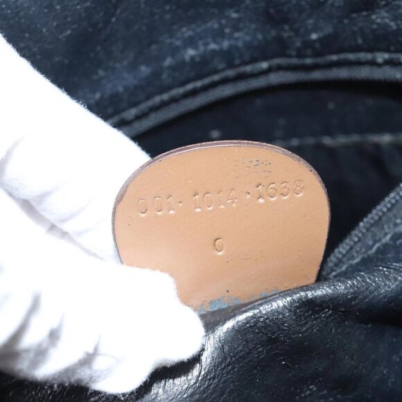 GUCCI Bamboo Hand Bag Enamel 2way Gold Tone Gold 001 1014 1638 0 Auth 93035 - Picture 13 of 15